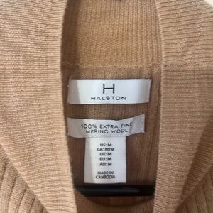 H by Halston Beige turtleneck Neck Sweater